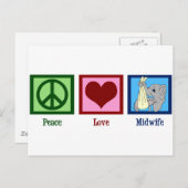 Peace Love Midechtgenote Briefkaart (Voorkant / Achterkant)