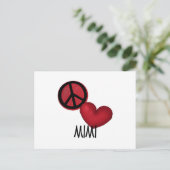 Peace Love Mimi Briefkaart (Staand voorkant)