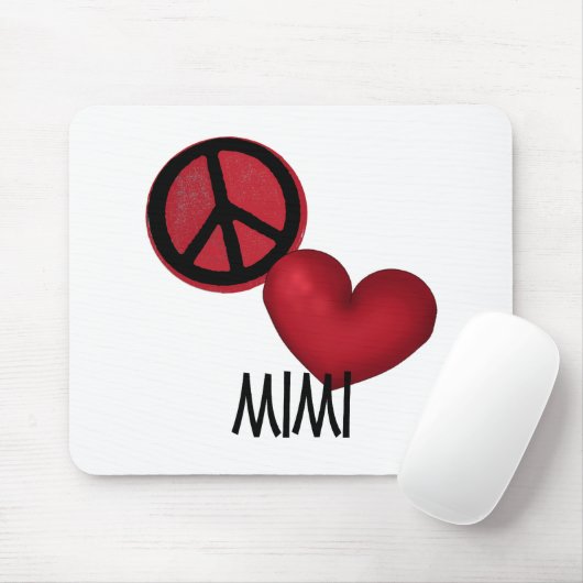 Peace Love Mimi Muismat (Met muis)