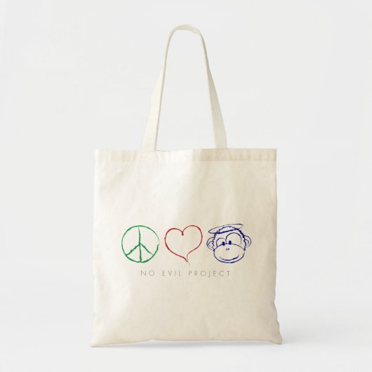 Peace, Love, Monkeys Bags Tote Bag (Voorkant)