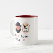 Peace Love Moo Cow Mok (Voorkant links)