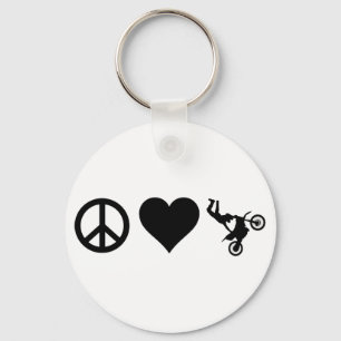 Peace Love Motocross Sleutelhanger