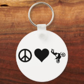 Peace Love Motocross Sleutelhanger (Voorkant)