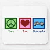 Peace Love Motorcycli Muismat (Voorkant)