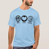 Peace Love Mozart T-shirt (Voorkant)