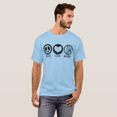Peace Love Mozart T-shirt (Voorkant volledig)