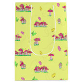 Peace Love Mushrooms Gift Bag Medium Cadeauzakje (Achterkant)