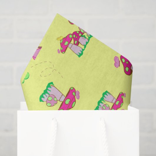 Peace Love Mushrooms Gift Bag Tissuepapier (Cadeauzakje)