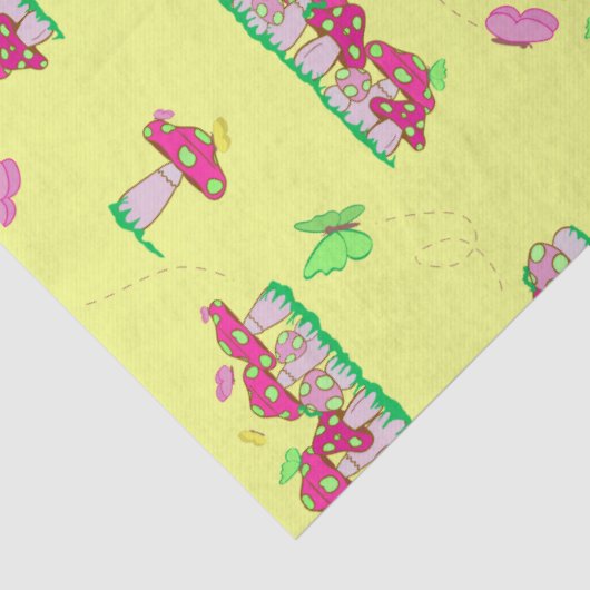 Peace Love Mushrooms Gift Bag Tissuepapier (Detail)