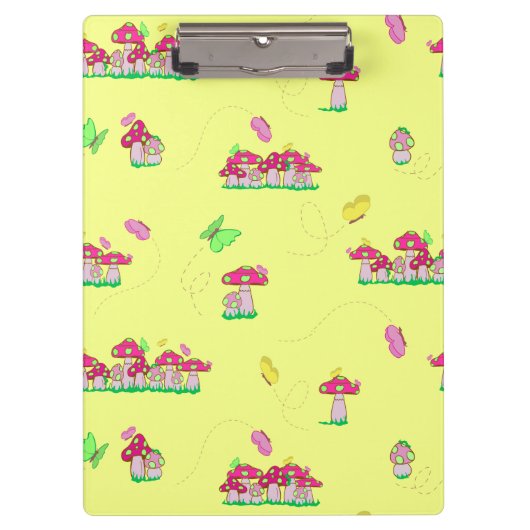 Peace Love Mushrooms Klembord (Voorkant)