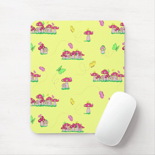 Peace Love Mushrooms Muismat (Met muis)