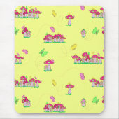 Peace Love Mushrooms Muismat (Voorkant)