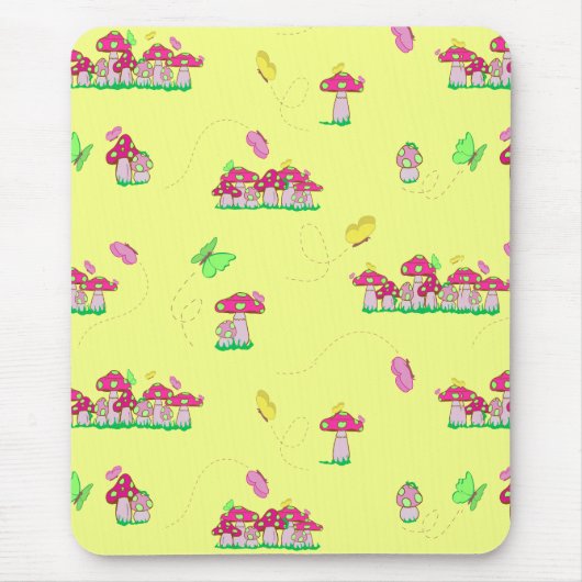 Peace Love Mushrooms Muismat (Voorkant)