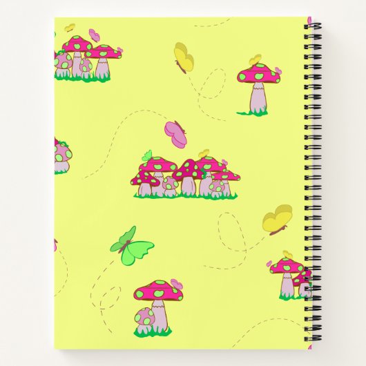 Peace Love Mushrooms Notitieboek (Achterkant)