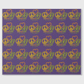 Peace Love Music aangepast inpakpapier (Vlak)