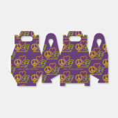 Peace Love Music, aangepast vak Bedankdoosjes (Uitgevouwen)