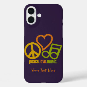 Peace Love Music aangepaste hoesjes
