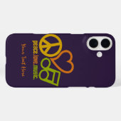 Peace Love Music aangepaste hoesjes (Achterkant (horizontaal))