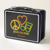 Peace Love Music, aangepaste naam (Achterkant)