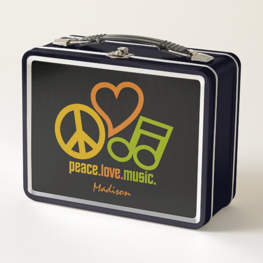Peace Love Music, aangepaste naam (Voorkant)