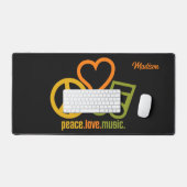 Peace Love Music, aangepaste naam Bureaumat (Keyboard & Muis)