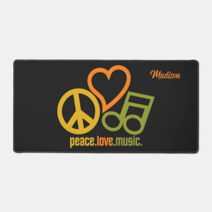 Peace Love Music, aangepaste naam Bureaumat