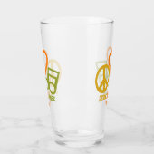 Peace Love Music, aangepaste naam Glas (Links)