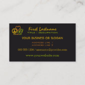 Peace Love Music aangepaste visitekaartjes (Achterkant)