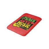 Peace Love Music Bath Mat (Gekanteld)