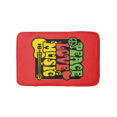 Peace Love Music Bath Mat (Voorkant)