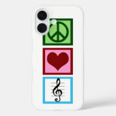 Peace Love Music Case-Mate iPhone Case (Achterkant)