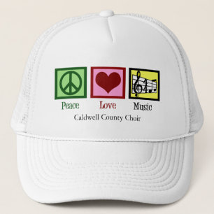 Peace Love Music Custom Schattigee Musicus Trucker Pet