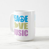 Peace Love Music Koffiemok (Voorkant links)