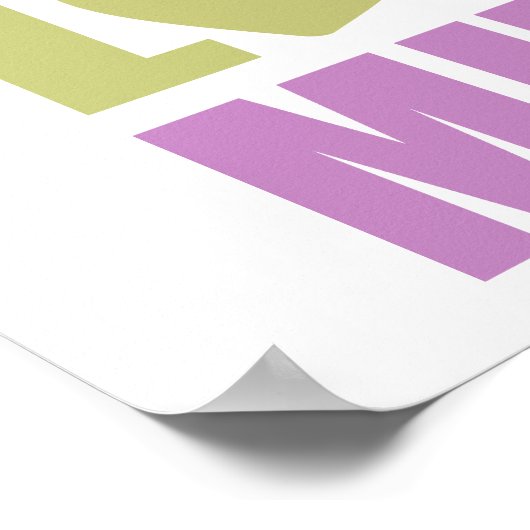 Peace Love Music Poster (Hoek)