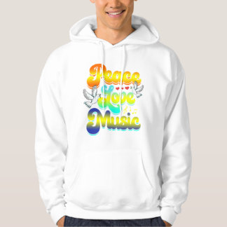 Peace Love Music Rave Festival Musical Hippie Hoodie