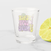 Peace Love Music Shot Glas (Achterkant)