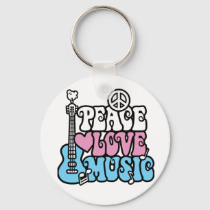 Peace-Love-Music Sleutelhanger