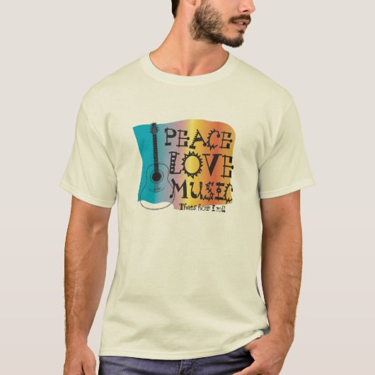 Peace Love Music T-shirt (Voorkant)