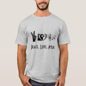 Peace, Love, Music T-Shirt (Voorkant)