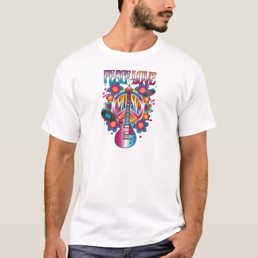 Peace-Love-Music T-shirt (Voorkant)