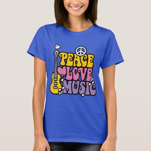 Peace-Love-Music T-shirt (Voorkant)