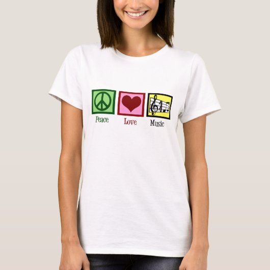 Peace Love Music T-shirt (Voorkant)