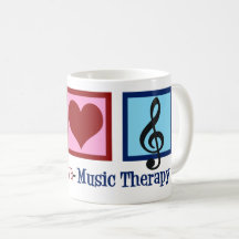 Peace Love Music Therapy Cute Therapist