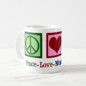 Peace Love Music Therapy Cute Therapist Koffiemok (Voorkant links)