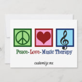 Peace Love Music Therapy Personalized Therapist (Voorkant)