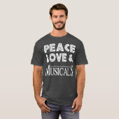 Peace Love Musicals vriend T-shirt (Voorkant volledig)