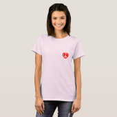 Peace Love N Happiness-Copyright(C)2010 BobHughes T-shirt (Voorkant volledig)