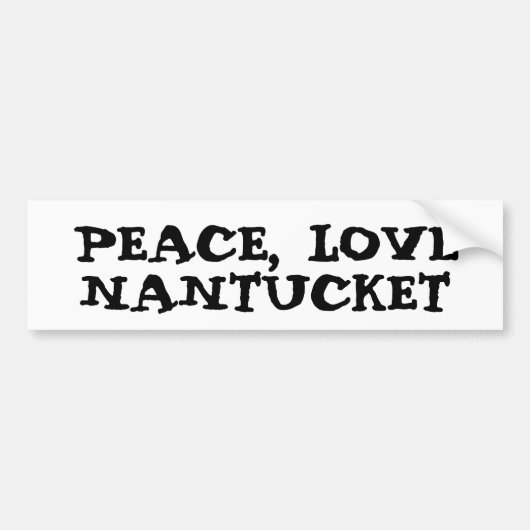 Peace Love Nantucket sticker (Voorkant)