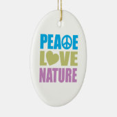 Peace Love Natuur Keramisch Ornament (Rechts)