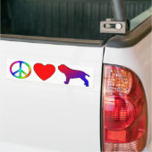 Peace Love Neapolitan Mastiffs Bumpersticker (Op Truck)